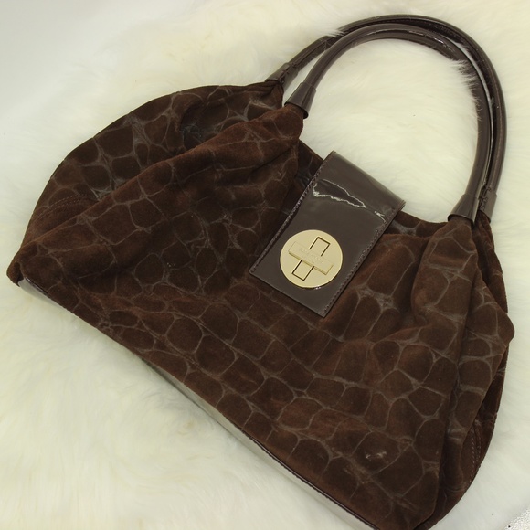kate spade Handbags - Kate Spade Brown Turnlock Shoulder Satchel